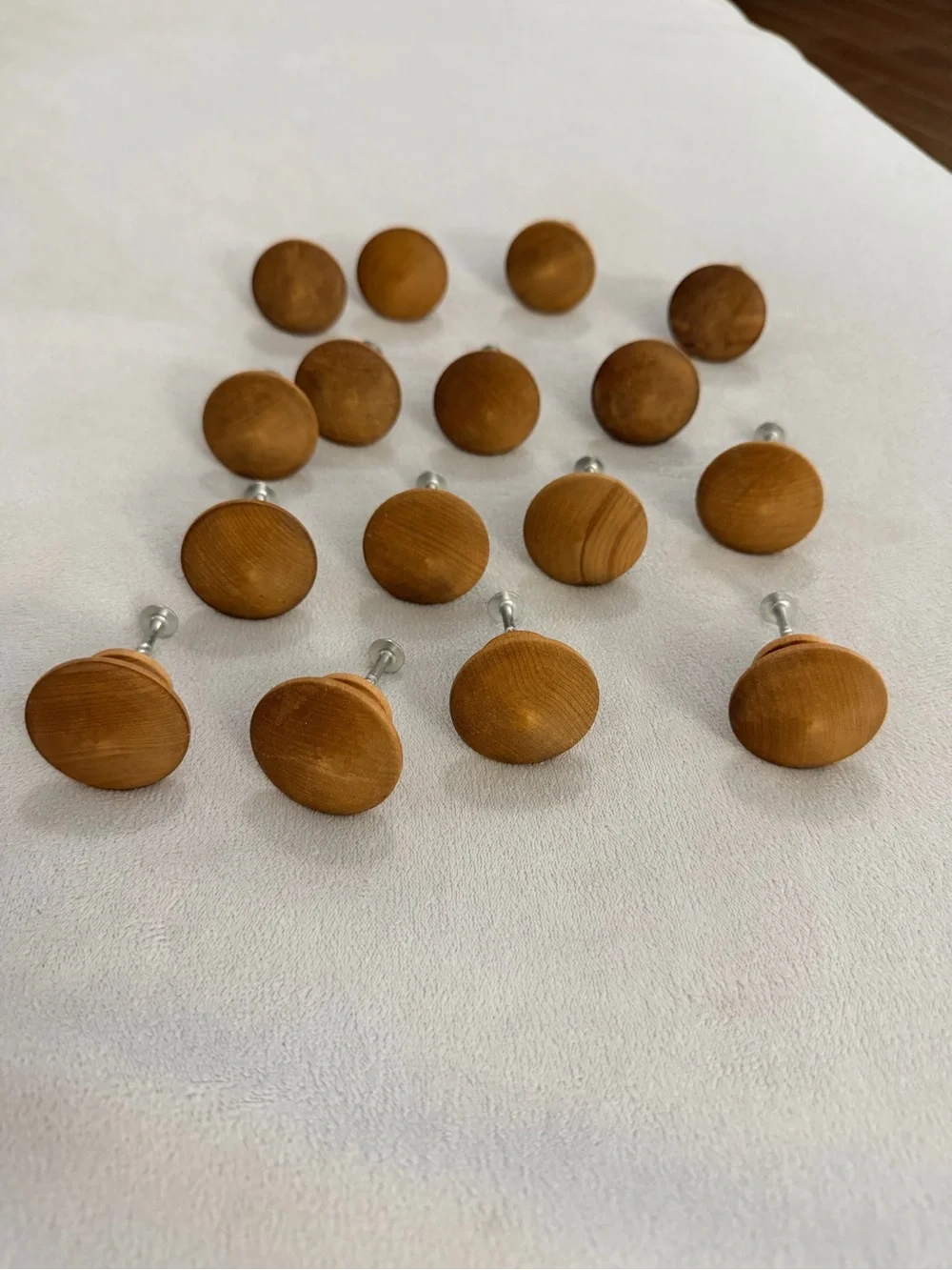Wooden Round Cabinet Knob - Brown